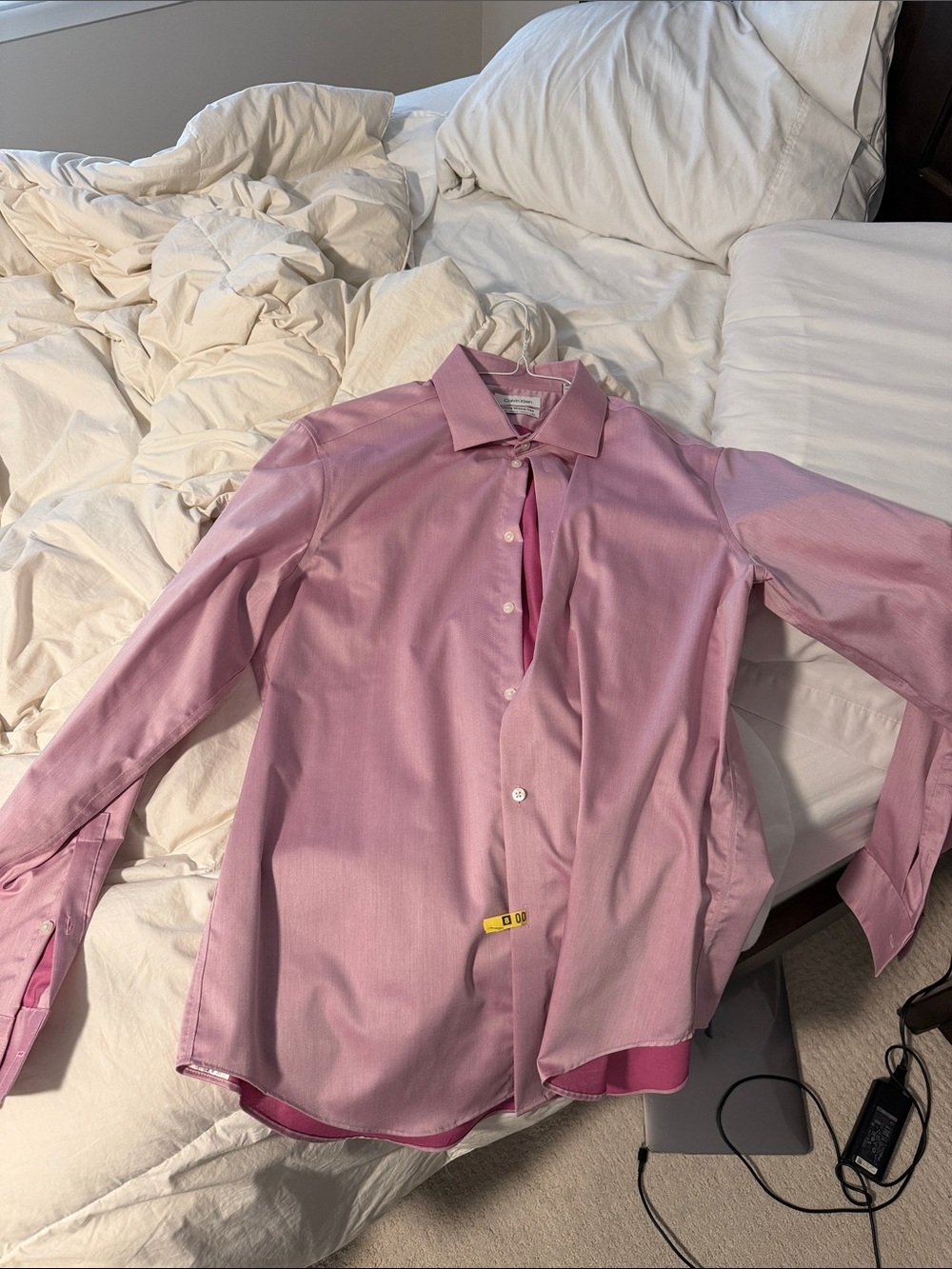 Calvin Klein Men's Light Pink Dress Shirt